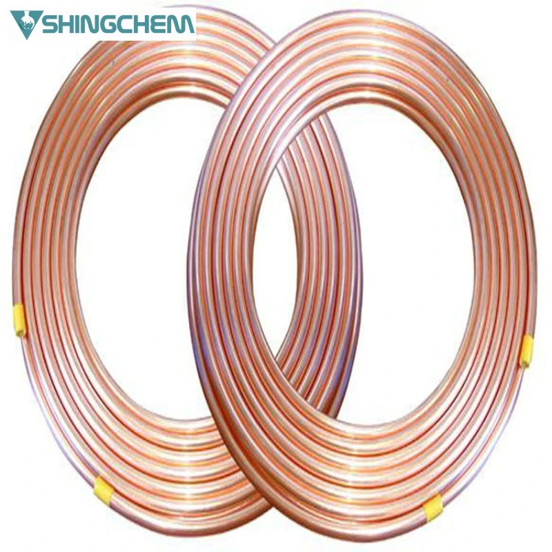 HVAC Line Insulation PE Insulation Pipe Air Conditioning Fitting Fully Copper Tube