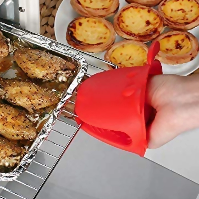 Mini-luvas de forno de luvas resistentes ao calor de Silicone sem BPA luvas de esmagamento de cozimento para cozinha