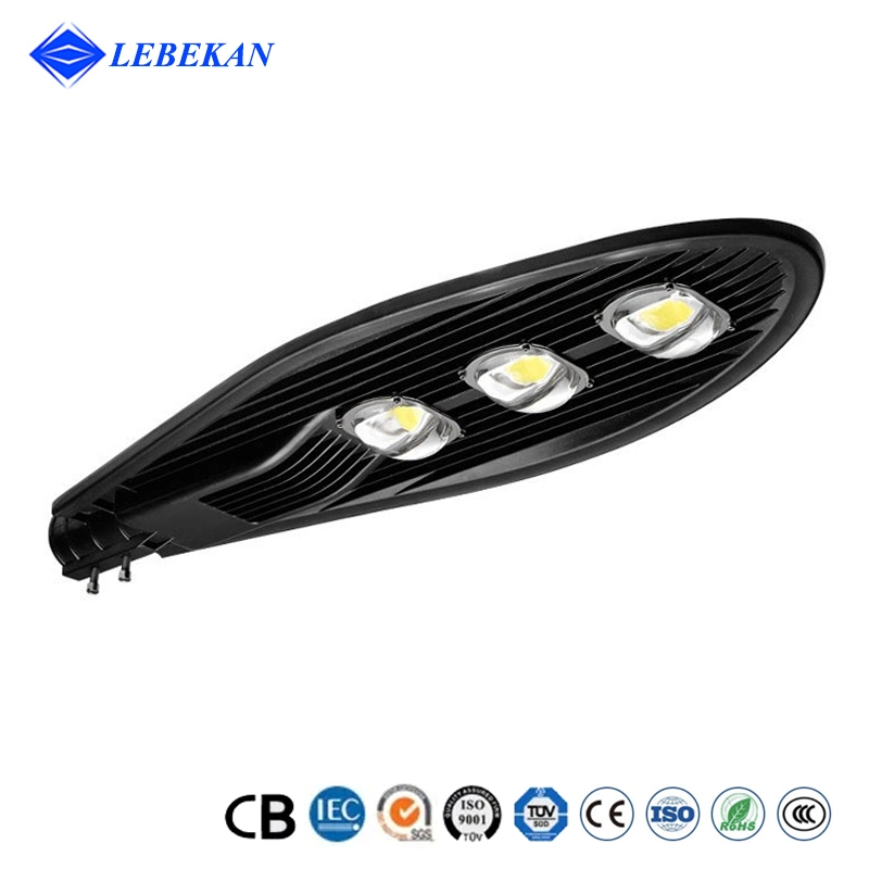 Outdoor AC100-305V LED IP66 luz de estrada 100W inundação comercial LED de 150 W Cobra Dusk para Dawn Street Barn Yard Light Iluminação pública de 200 W luminária