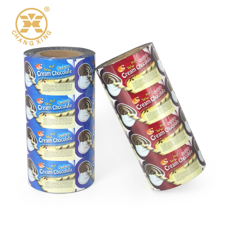 Custom Chocolate Bar Wrapper Packaging Film Roll Aluminum Film Rolls Snack Packaging Film Plastic Candy Wrapper