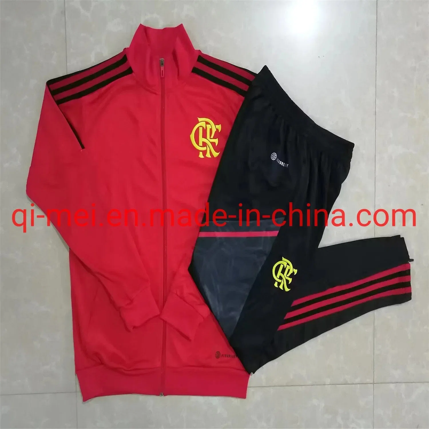 Cheap 22/23 Season Flamengo Sao Paulo Marseille Dortmund Full Zip Soccer Training Suits Tracksuits