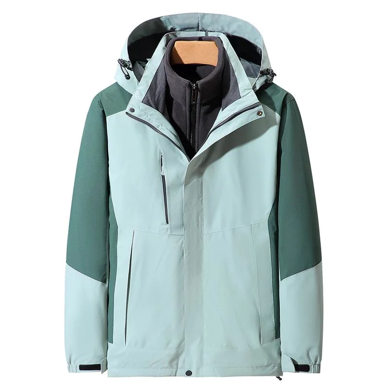 Outdoor Jacket Men's and Women's Overalls Two-Piece Windproof Mountaineering Suit