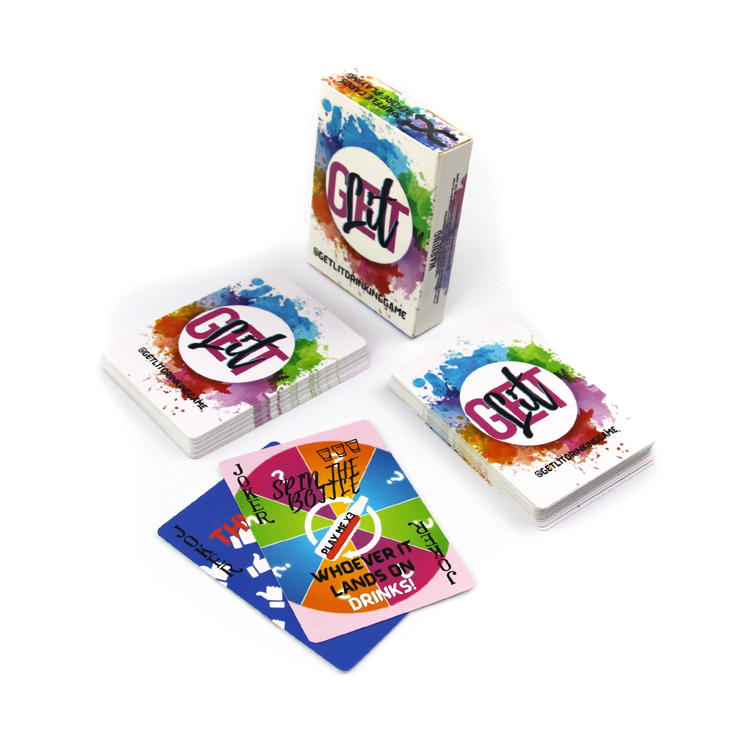 Impressão personalizada bebida Serviço Adulto jogar contra Card Game ousar ou partido potável Playing Game Card