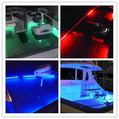 12V RGB Color LED Strip Light Accent Kit for Pontoon Boat Sailboat Fishing