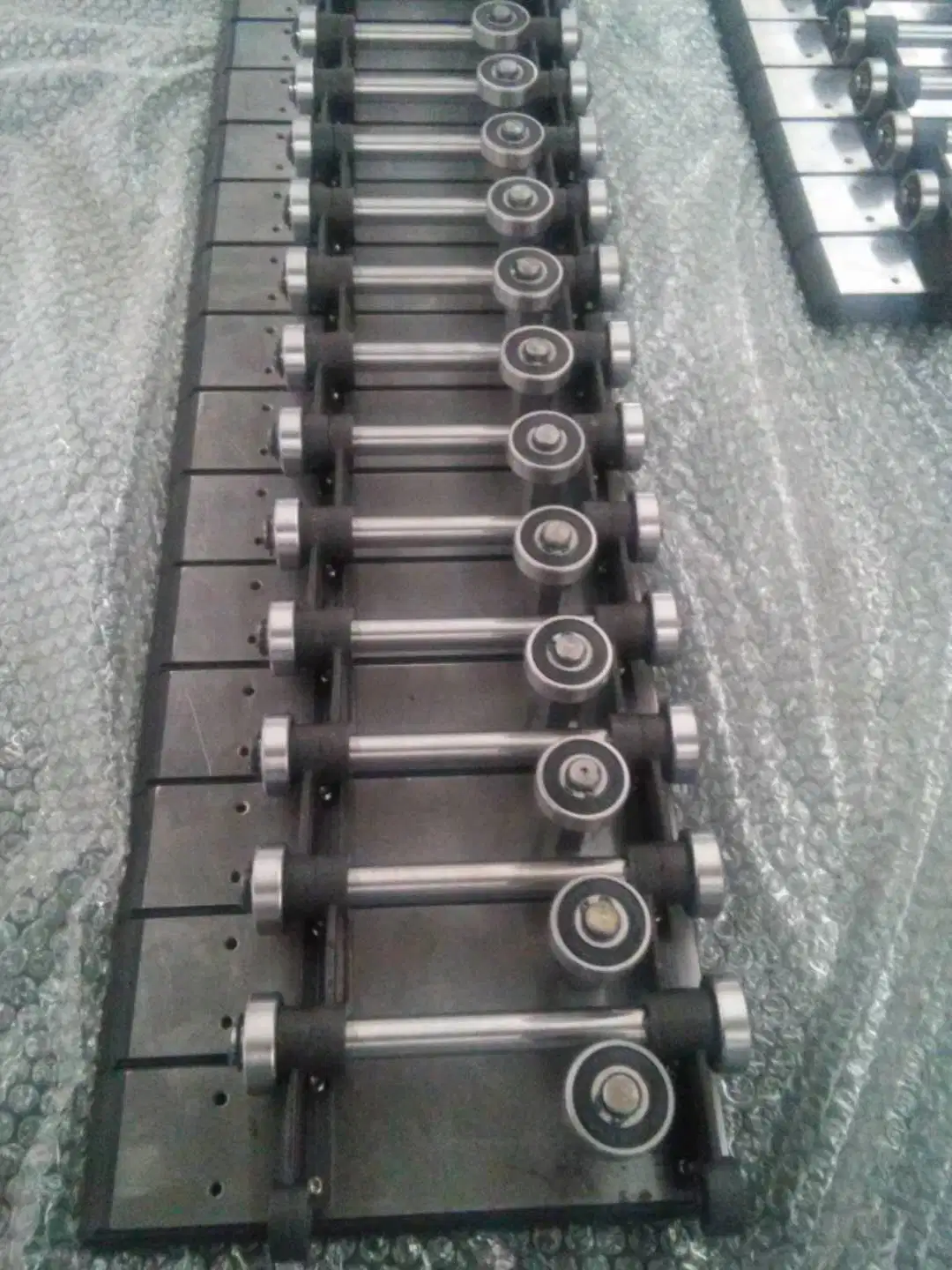 China Enkongs Vertical Straight-Line Edging Machine with Ball Bearing Structure Both for Glass and Stone