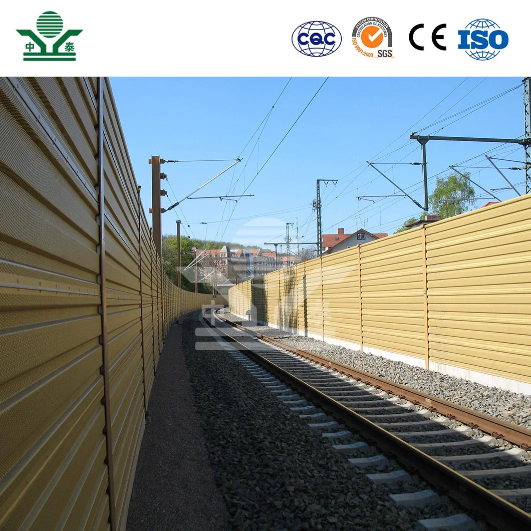 Zhongtai Barrière Acoustique Mobile Chine Fabrication Barrières Acoustiques Épaisseur de 100mm Barrière Anti-Bruit Ferroviaire.