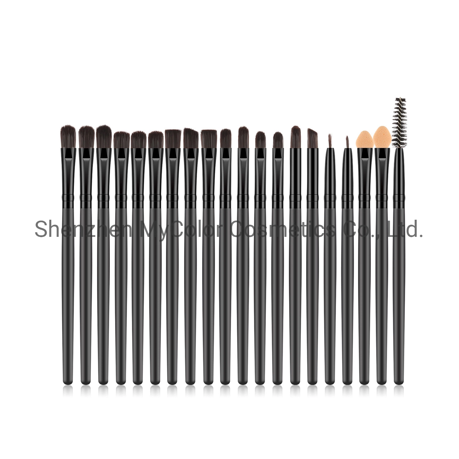 20PCS Eye Brush Set Professional Eyelash Curler Eyeshadow Artist Brushes