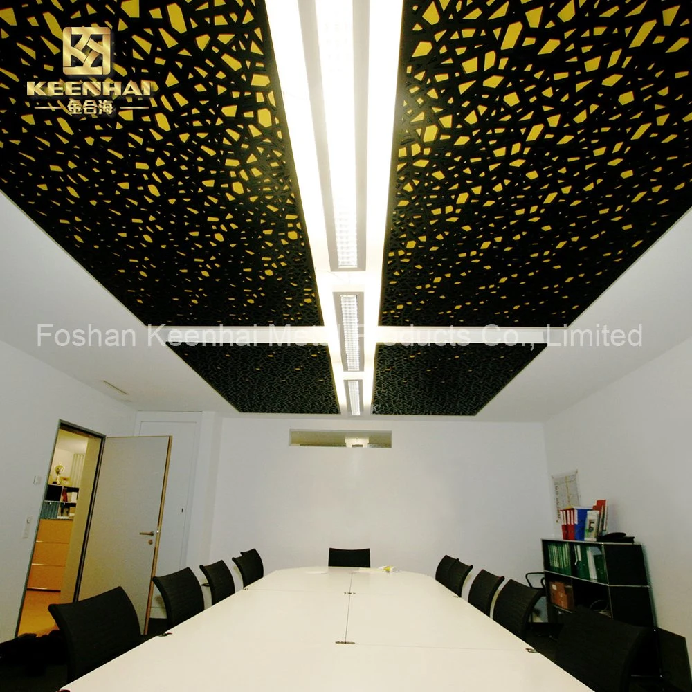 Fantastic Hollow out Design Carved Exposed Plate Metal Ceiling Suspended False Metal Ceiling Aluminum Board System Ceiling for Interior Decoration (KH-MC-P23)