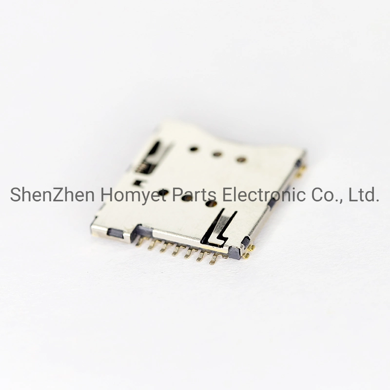 Micro SIM Card Holder 6pin Gold Plated Patch Self Elastic SIM Card Holder Mobile Phone Micro Card Slot