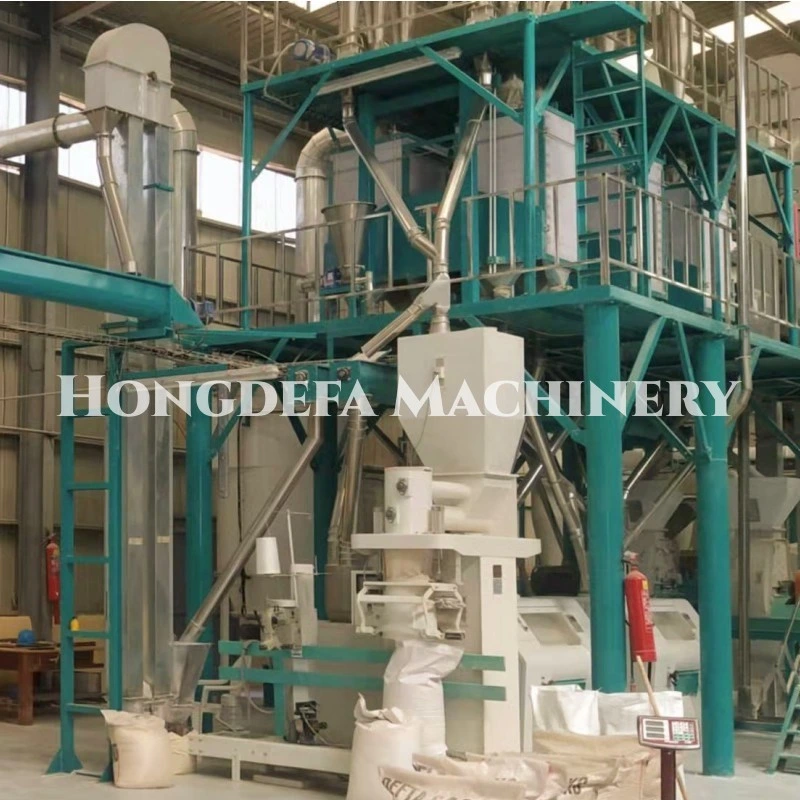 PLC Control Maize Flour Mill Plant Automatic Corn Milling Machine