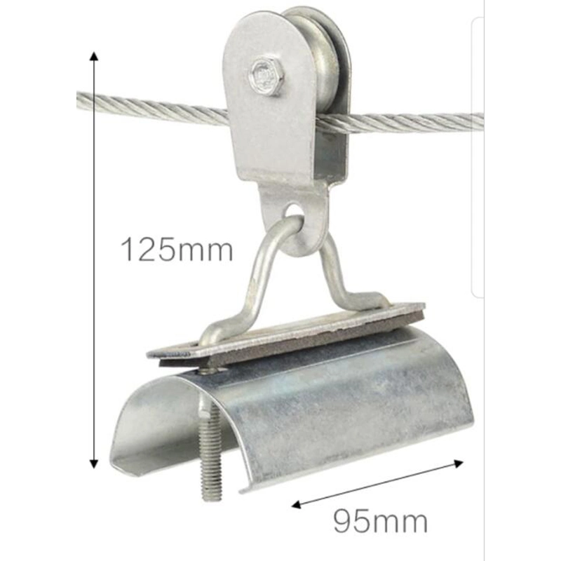 Heavy Duty Stainless Steel Single Wheel Swivel Lifting Rope Pulley for Wire Rope