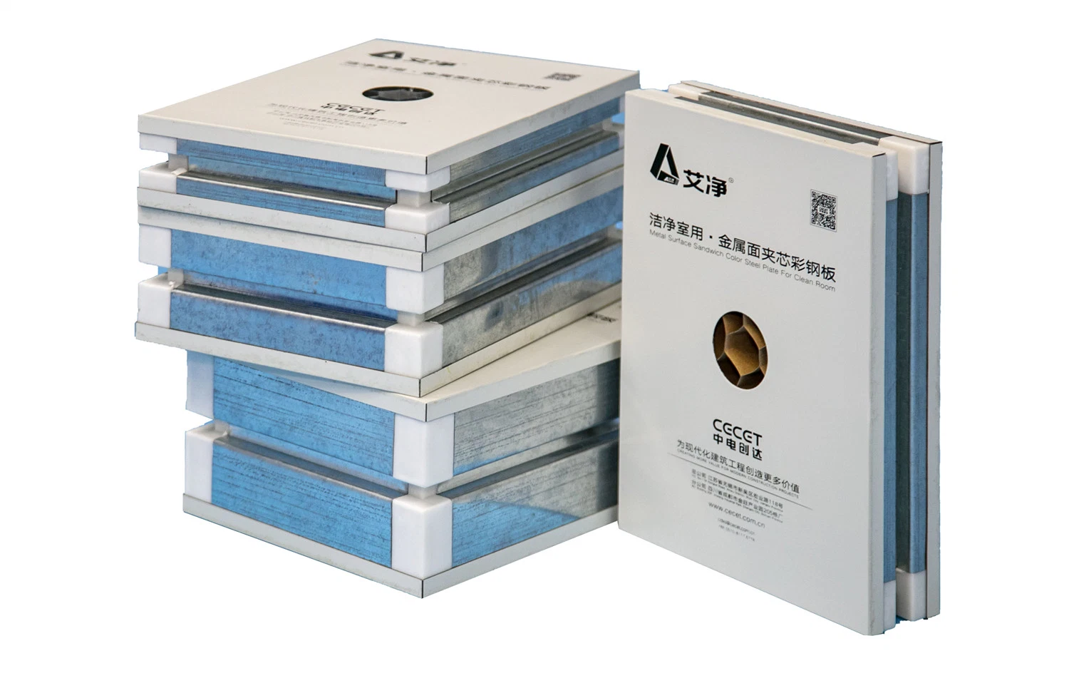 CE Marked 75mm Rock-Wool Sandwich Panel for Clean Room