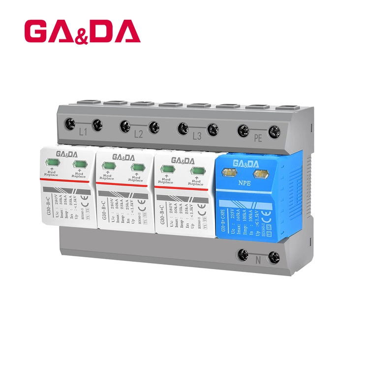 T1+T2 SPD Surge Protector Protective Low-Voltage Arrester Device