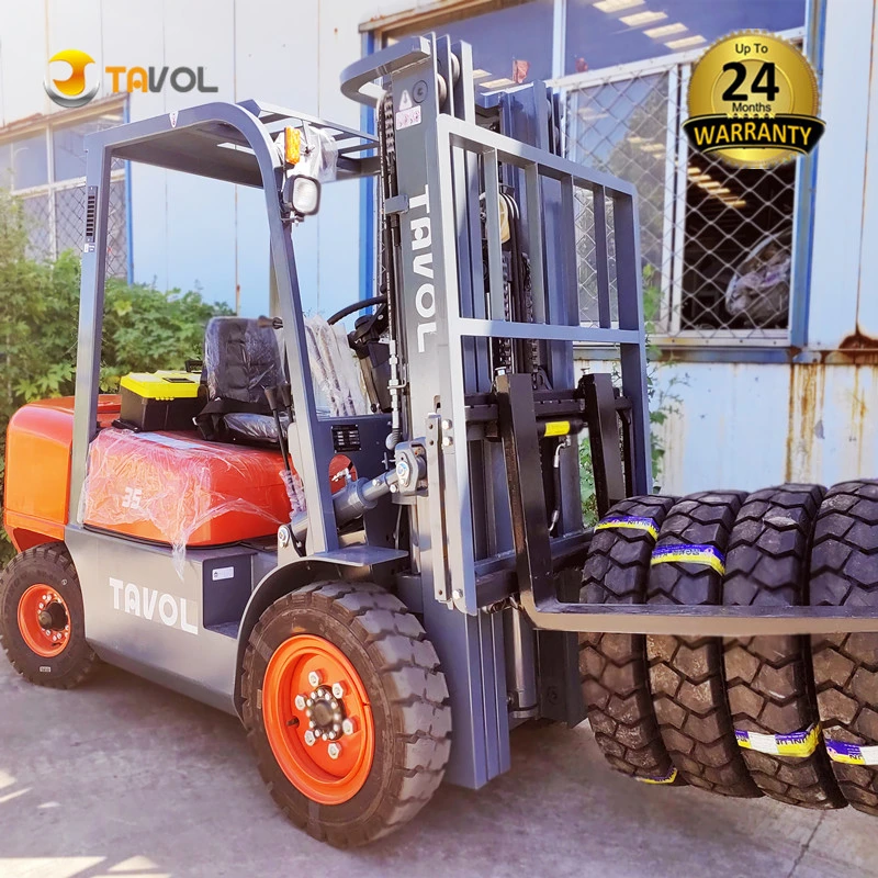 Fork Lift Truck 3ton 3.5ton 5 Ton 7ton Diesel Power Forklift Truck for Heavy Duty Cargo Pallet Fork Lift