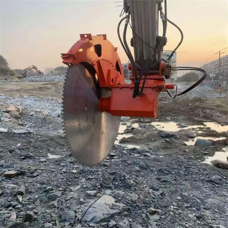 12 meses de garantía agua pulverizada de hormigón Corte Sierra de cadena de roca Para excavadora de 10 toneladas