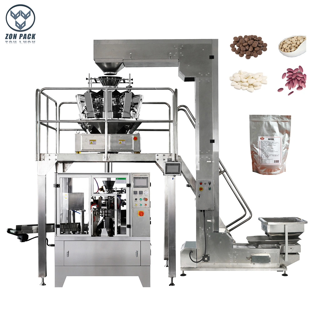 Multifunction Potato Chips Packaging Zipper Stand up Food Pouch Packing Sealing Machine