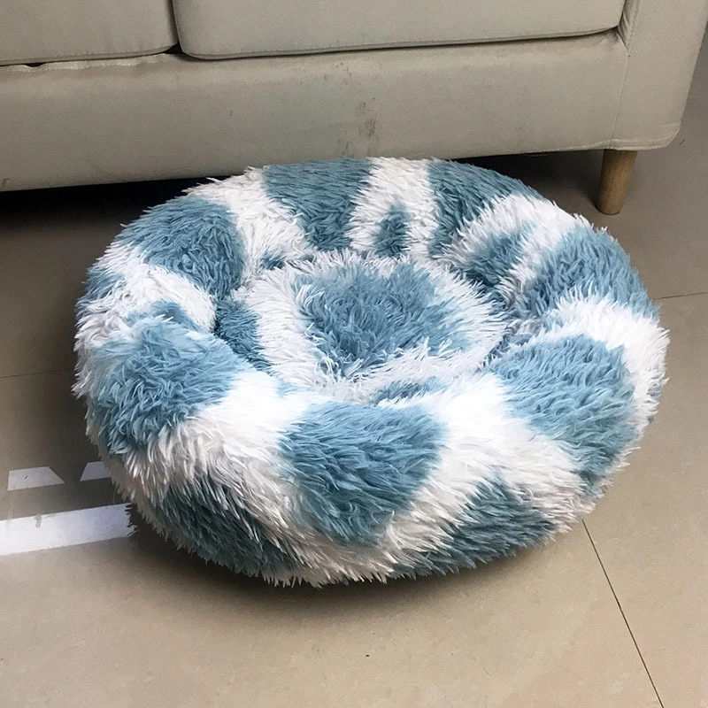 Anti-Slip Marshmallow Dog Beds Small Medium Large Pet Bed Round Donut Cat Beds for Indoor Use