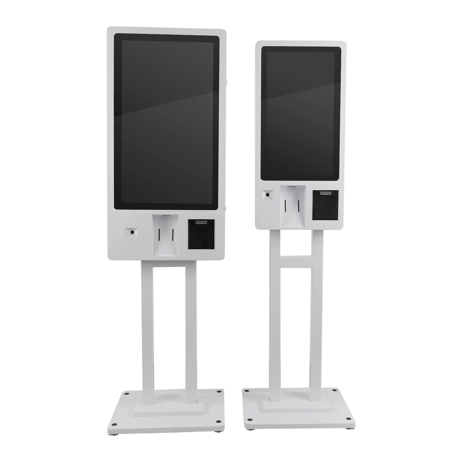 حل البيع بالتجزئة Kiosk Self Service Kiosk بحجم 32 بوصة Kiosk المزود بخدمة ذاتية طلب استعلام بواسطة ماسحة ضوئية للطابعة