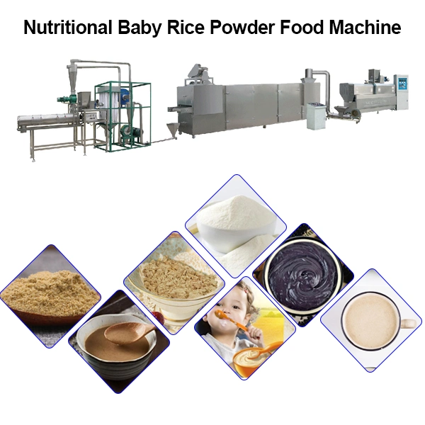 Double Screw Extruded Nutritious Cereal Powder Instant Food Making Equipment Line Jinan Dg Machinery Company