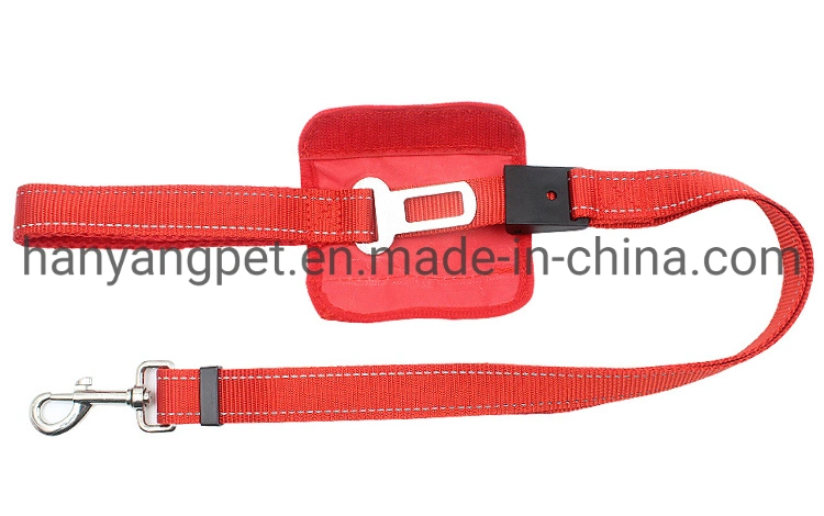 Hanyang OEM Pet Accessories Pet Product Custom Dog Safety Belt Leash Nylon Pet Dog Car Seat Belt