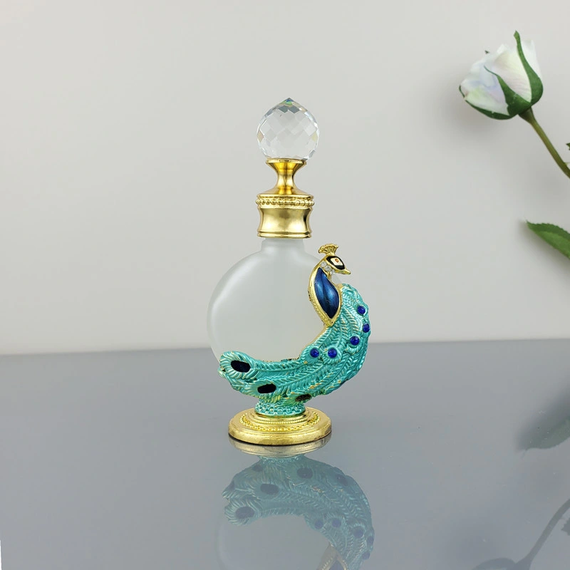 Бутылка диспенсера Dubai Essence Middle East Essential Oil Glass Чистая красная Darjeeling Tea Alloy Peacock Духи пустая бутылка