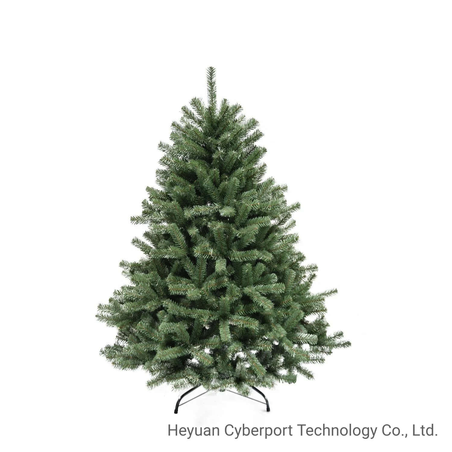 7,5FT Aspen Spruce Hinged Tree de Navidad de PVC verde artificial Con luces LED blancas suaves