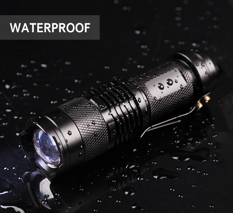 Tactical Aluminium Zoomable Gem 365nm 395nm Keychain Pocket Mini UV Flashlight Torch