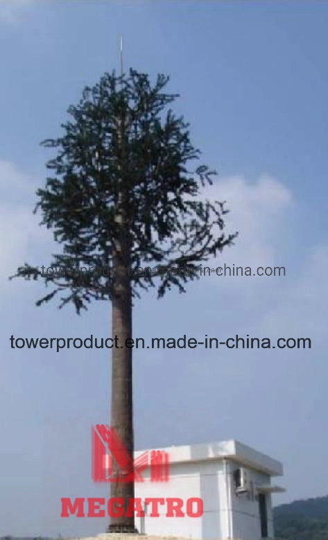 Camouflage Tree Antenna Cover and Supports for Telecom