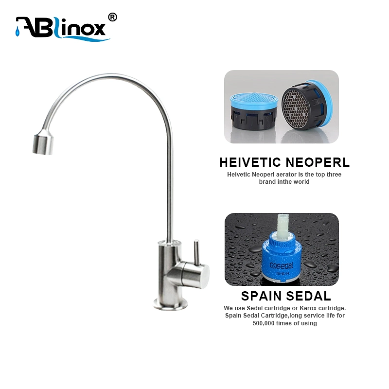 Ablinox New Design Casting Lead-Free Single Handle Drinking Water Stainless Steel Kitchen Accessories Sink Tap Mixer Water Purifiter Drinking Faucet