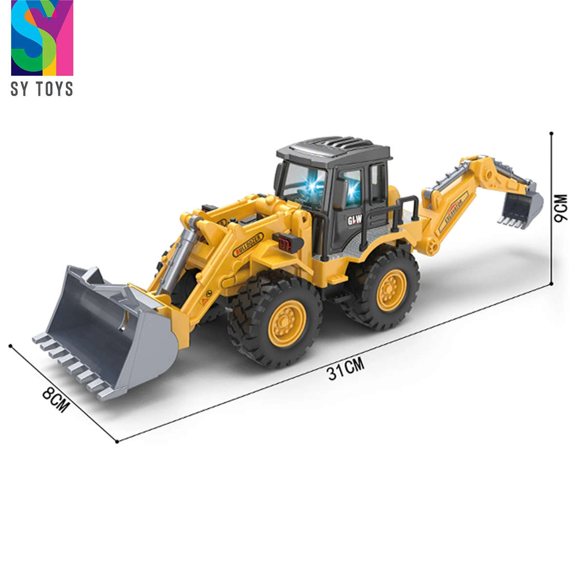 Sy juguetes niños juguetes de vehículo de construcción la construcción de topadoras de niño de la excavadora de juguete coche inercial camiones