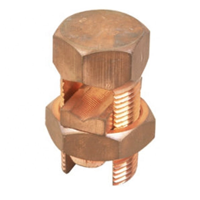 Brass Copper Plated Electrical Connectors Split Bolt