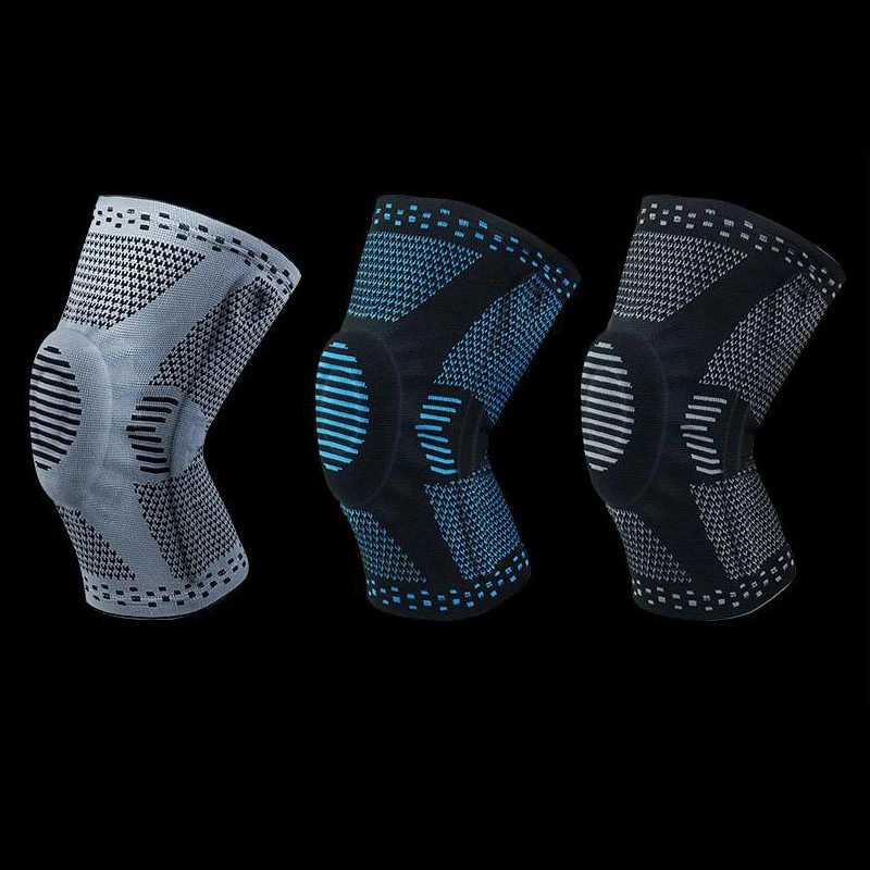 Knee Compression Sleeves with Silicone Gel Spring Support