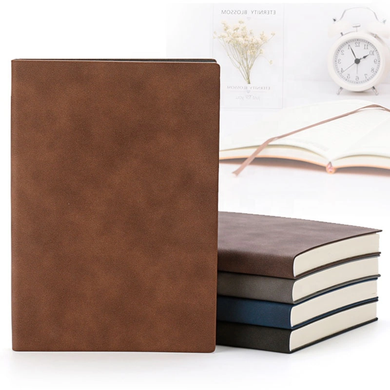 Modern Personalised Souvenirs Business Softcover Planner Custom Leather A5 Soft PU Vintage Leather Stationary Notebooks