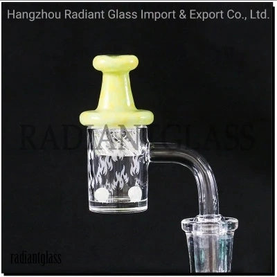 Clear Fire Pattern Frost Matte Wholesale/Supplier Quartz Banger Glass Smoking Accessories