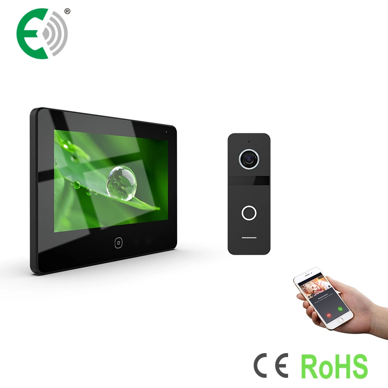 7" UTP/IP WiFi Video Doorphone Suppot Quad Video Recording