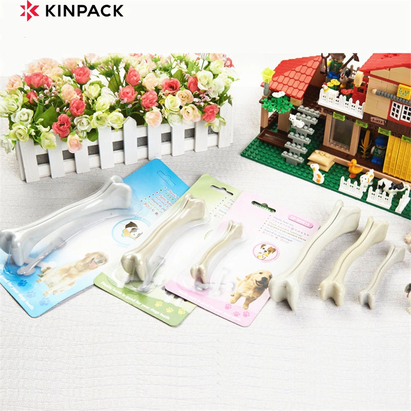 Kinpack Hot Sell Dog Grinding Toys Pet Teeth Cleaning Plastic Bones Pets Toys