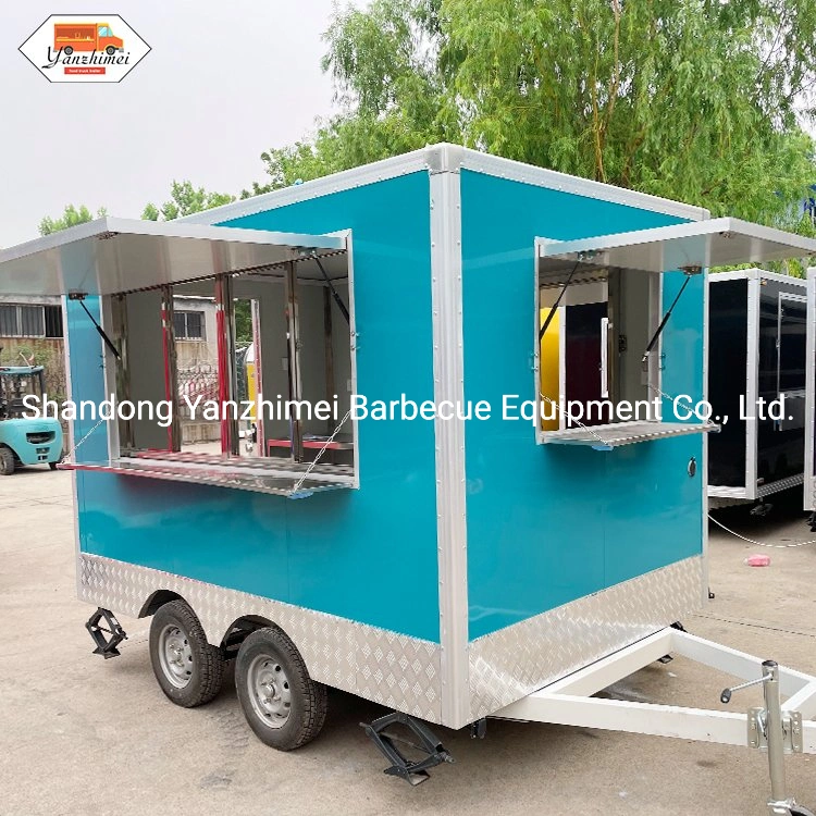 Outdoor Snacks BBQ Grill Food Cart Kiosk Lebensmittel LKW Mobile Catering-Trailer zum Verkauf