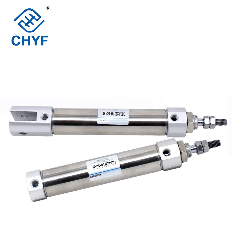 Mount Type CDJ2b Double Acting SMC Stainless Steel Mini Pneumatic Cylinder