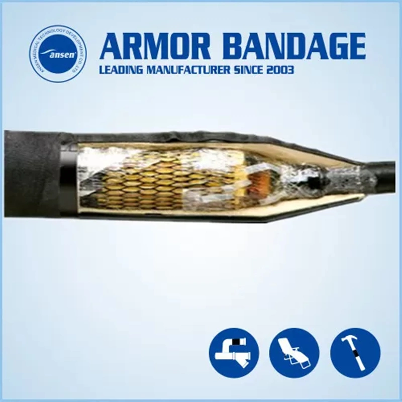 Industrial Armor Wrap Water Pipe Repair Bandage Mesh Wrap Fiberglass Anti Leak Seals Pipe Tape Emergency Bandage