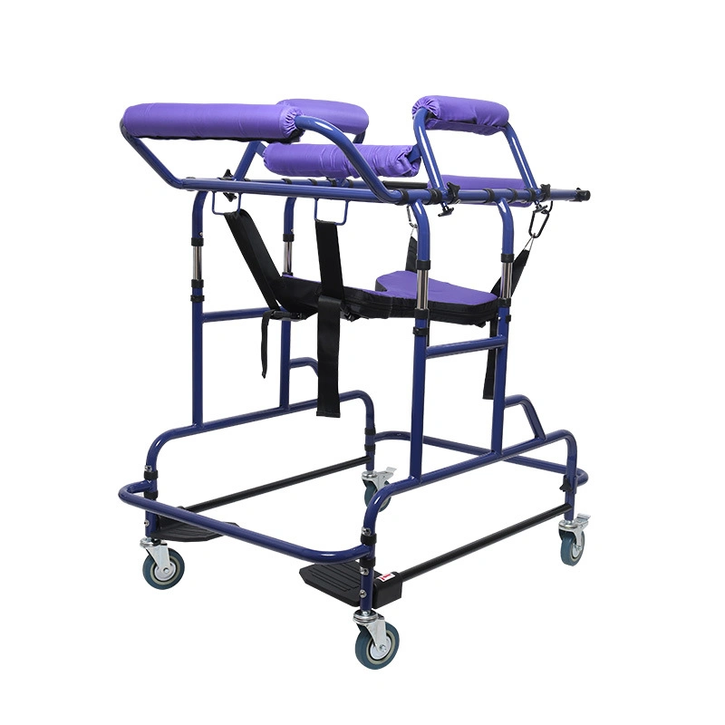 Medical Aluminum Foldable Walking Aid Rollator Elderly Disable Walking Walker