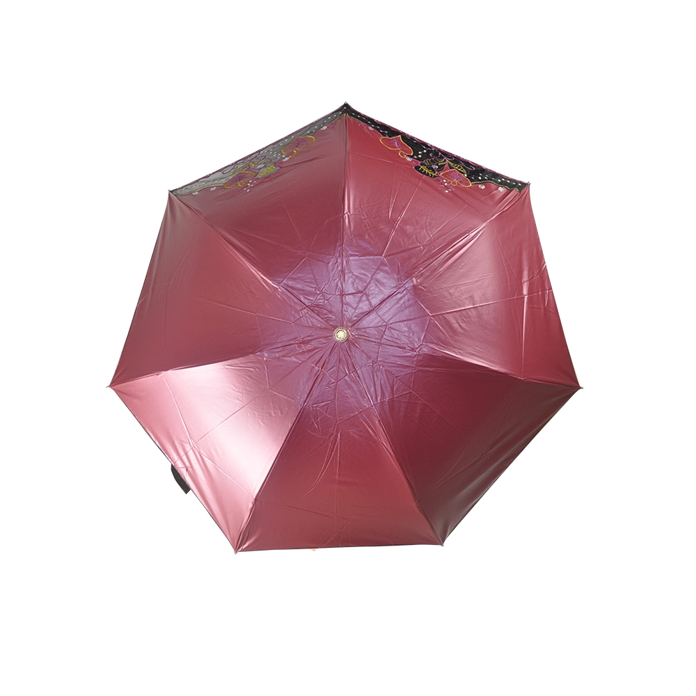 Shiny Chameleon Fabric All Weather Women Party Gift Fashion Umbrella