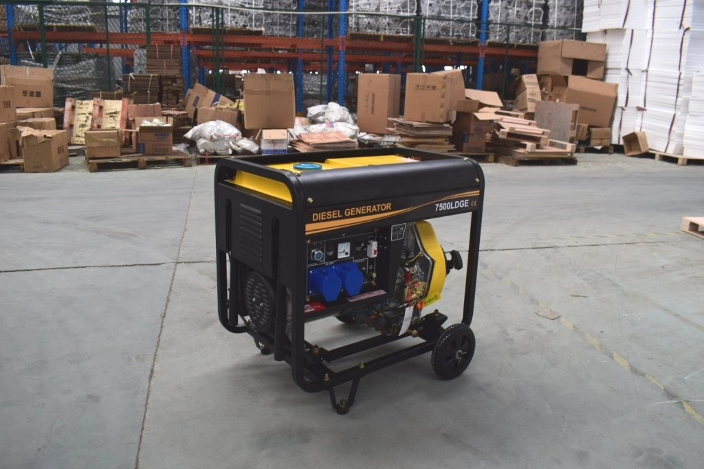 Chinese Factory Offer 6 Kw 6000watt 6500 Diesel Engine Electric Generator Set