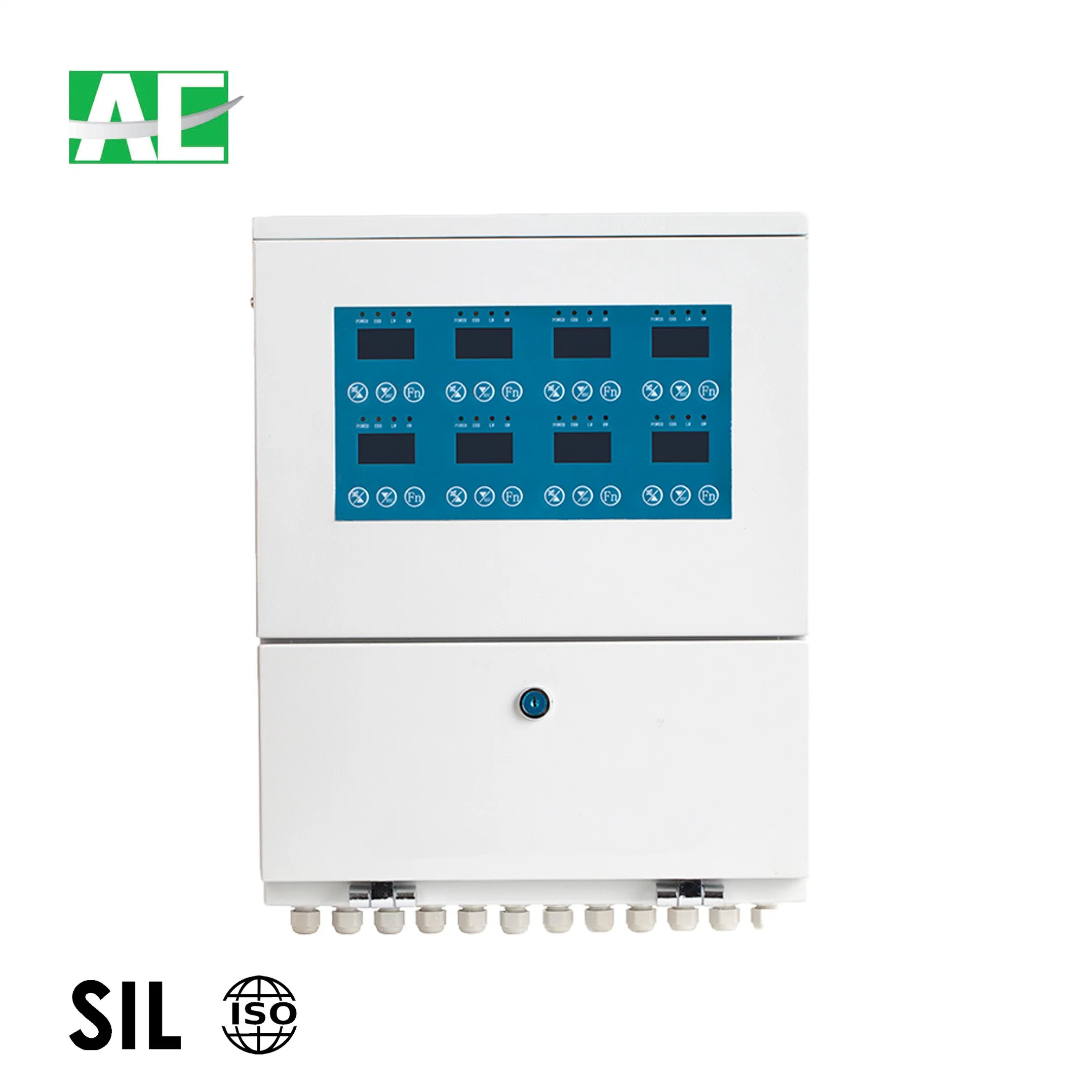 Gás fixas do sistema de alarme do painel de controle para o H2s de gases com detector de fuga