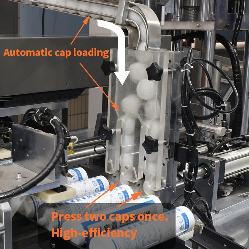 Full-Automatic Multi-Head Adhesive Glue Cartridge Silicone Gel Sealant Capping Filling Machine