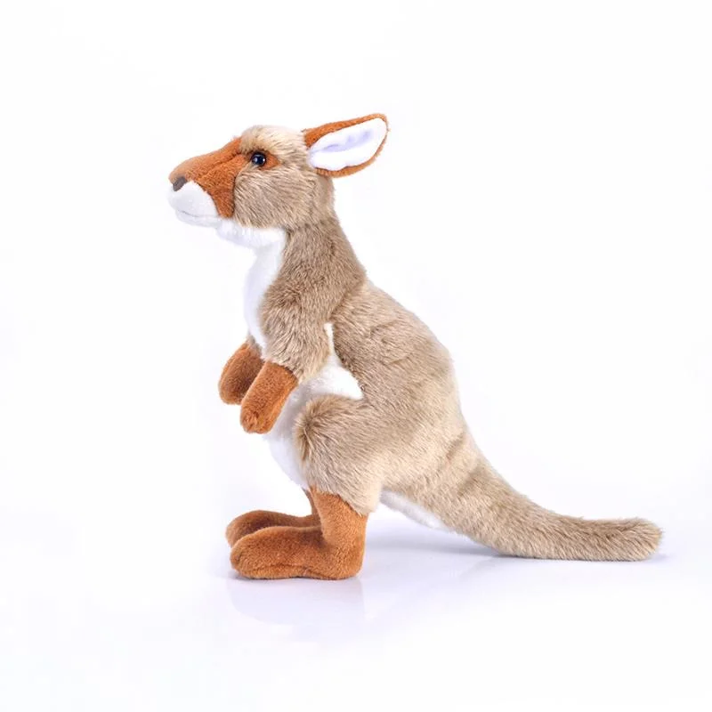 Soft Kangaroo Plush Toy Cute Stuffed Animals Kangaroo Doll Simulation Doll Children's Day Gift