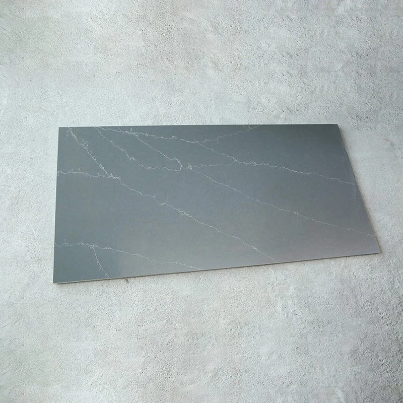 Modern Solid Surface Grey and White Veining Marble