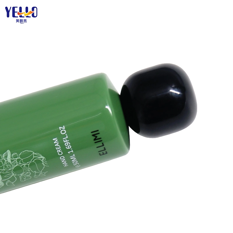 Green Empty Packaging Plastic Squeeze Cosmetic Soft Tube for Cream Lotion with Needle Nose