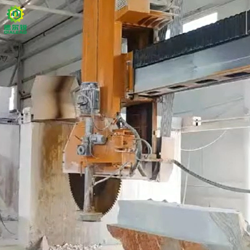 Dialead Special Design Stone Block Vertical Horizontal Double Direction Cutter Bridge Type Stone Block Cutting Machine