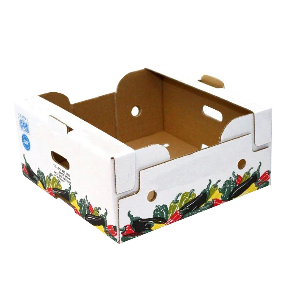 Custom Corrugated Box Cardboard Banana Carton Box Strong for Fruit and Vegetable Food