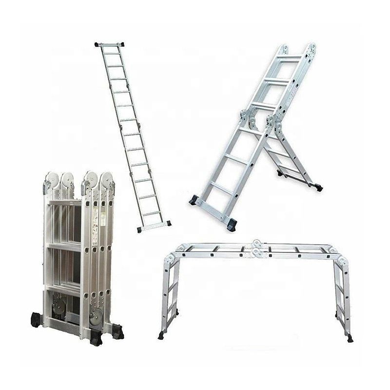 Escalera plegable de aluminio 4x4 4,7m Multi-pourpose con en 131